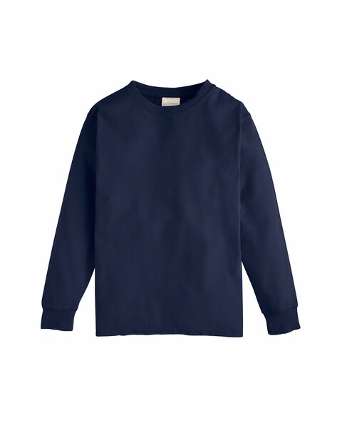 Hanes ComfortWash T-Shirt - Vintage Washed Navy Tee, Garment Dyed, No Shrink Comfort Fit - View #10