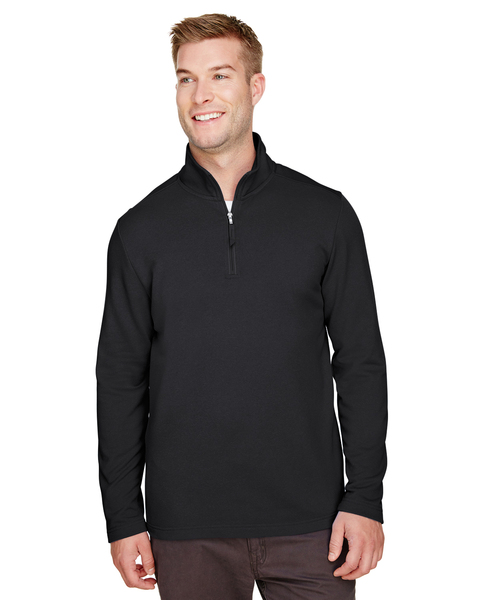 UltraClub UC792 | Men's Coastal Pique Fleece Quarter-Zip | ShirtSpace