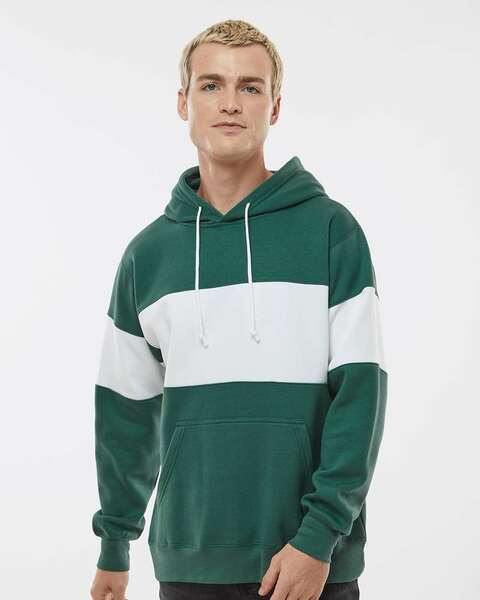 MV Sport 22709 | Classic Fleece Colorblocked Hooded Sweatshirt | ShirtSpace