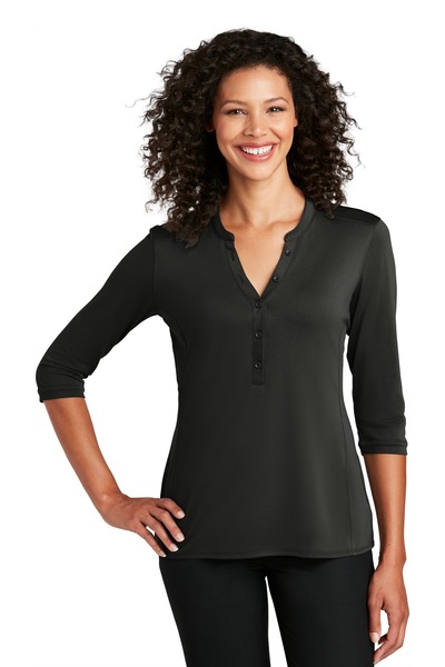 Port Authority LK750 | Ladies UV Choice Pique Henley | ShirtSpace