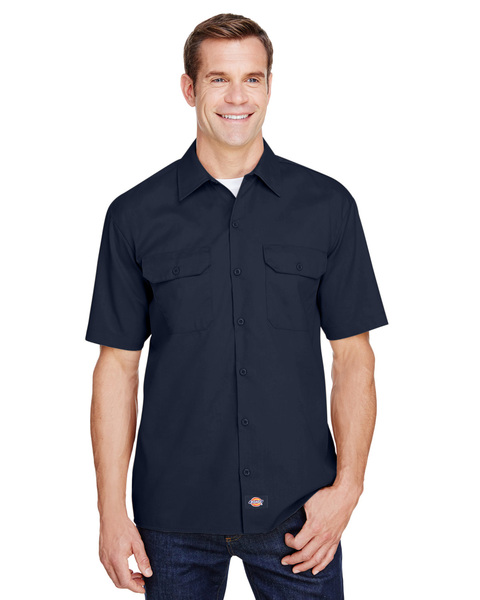 Dickies WS675 | Men's FLEX Relaxed Fit Short-Sleeve Twill Work Shirt ...