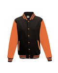 Just Hoods By AWDis JHA043 Men's 80/20 Heavyweight Letterman Jacket Front Thumbnail