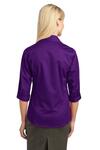 port authority l6290 improved ladies 3/4-sleeve blouse Back Thumbnail