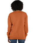 ComfortWash by Hanes GDH400 Unisex Crew Sweatshirt Back Thumbnail