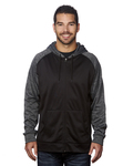 burnside b8660 men's performance hooded sweatshirt Front Thumbnail