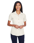 Harriton M570W Ladies' Bahama Cord Camp Shirt Front Thumbnail