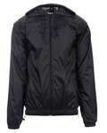 Burnside 9728 Men's Nylon Hooded Coaches Jacket Front Thumbnail