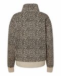 mv sport w22713 women's sueded fleece quarter-zip sweatshirt Back Thumbnail