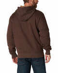 dickies tw457 men's fleece-lined full-zip hooded sweatshirt Back Thumbnail