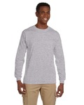 gildan g241 ultra cotton ® 100% cotton long sleeve t-shirt with pocket Front Thumbnail