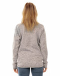 burnside 5901 ladies' sweater knit jacket Back Thumbnail