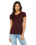 bella + canvas b8413 women's triblend short sleeve tee Back Thumbnail