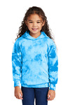 port & company pc144y youth crystal tie-dye pullover hoodie Front Thumbnail