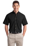 port authority s500t short sleeve twill shirt Front Thumbnail