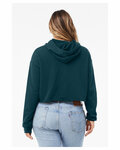 bella + canvas b7502 ladies' cropped fleece hoodie Back Thumbnail