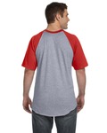 augusta sportswear 423 baseball short sleeve tee 2.0 Back Thumbnail