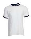 tultex 246 unisex jersey ringer tee Front Thumbnail