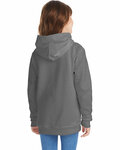 Hanes P473 Youth 7.8 oz. EcoSmart® 50/50 Pullover Hooded Sweatshirt Back Thumbnail
