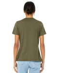 Bella + Canvas 6405 Ladies' Relaxed Jersey V-Neck T-Shirt Back Thumbnail