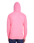Threadfast Apparel 302Z Unisex Triblend Full-Zip Light Hoodie Back Thumbnail