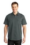 port authority s648 stain-release short sleeve twill shirt Front Thumbnail
