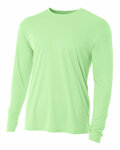 A4 NB3165 Youth Long Sleeve Cooling Performance Crew Shirt Front Thumbnail