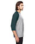 Anvil 6755 Tri-Blend 3/4-Sleeve Raglan Tee Side Thumbnail