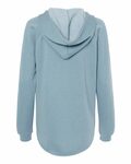 Independent Trading Co. PRM2500 Women’s Lightweight California Wave Wash Hooded Sweatshirt Back Thumbnail