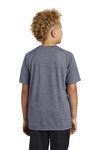 sport-tek yst400 youth posicharge ® tri-blend wicking raglan tee Back Thumbnail