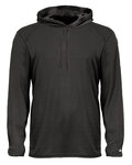 badger sport 4105 unisex b-core long-sleeve performance hooded t-shirt Front Thumbnail