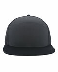 Pacific Headwear P787 6-Panel Arch Trucker Snapback Cap Front Thumbnail
