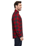 burnside b8212 woven plaid flannel with biased pocket Side Thumbnail