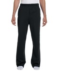 jerzees 974mp nublend ® open bottom pant with pockets Back Thumbnail