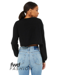 bella + canvas 6501b fast fashion ladies' cropped long-sleeve t-shirt Back Thumbnail