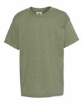 Hanes 5370 Youth EcoSmart ® 50/50 Cotton/Poly T-Shirt Front Thumbnail