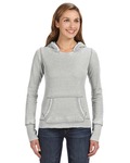 j america ja8912 ladies' zen pullover fleece hood Side Thumbnail