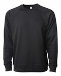independent trading co. ss1000c icon unisex lightweight loopback terry crewneck sweatshirt Front Thumbnail