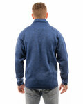 Burnside B3901 Men's Sweater Knit Jacket Back Thumbnail