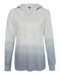 mv sport w20185 women's french terry ombré hooded sweatshirt Front Thumbnail