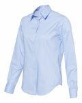 van heusen 13v5053 women's cotton/poly solid point collar shirt Side Thumbnail