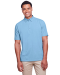UltraClub UC105 Men's Lakeshore Stretch Cotton Performance Polo Back Thumbnail