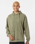 dyenomite 854mw premium fleece mineral wash hooded sweatshirt Front Thumbnail