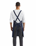 artisan collection by reprime rp129 cross back barista apron Back Thumbnail