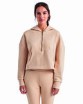 TriDri TD077 Women's Alice Half-Zip Hooded Sweatshirt Front Thumbnail