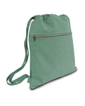 Liberty Bags 8877 Seaside Cotton Pigment Dyed Drawstring Bag Side Thumbnail