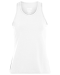 augusta sportswear 1203 girls poly/spandex solid racerback tank Front Thumbnail