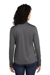 port authority lk584 ladies silk touch ™ performance 1/4-zip Back Thumbnail