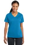 Sport-Tek LST340 Ladies PosiCharge ® RacerMesh ® V-Neck Tee Front Thumbnail