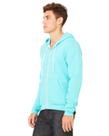 Bella + Canvas 3739 Unisex Sponge Fleece Full-Zip Hooded Sweatshirt Side Thumbnail