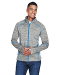 North End 88697 Men's Flux Mélange Bonded Fleece Jacket Side Thumbnail